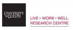 Logo for the University of Guelph's Live Work Well Research Centre