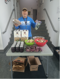 Some of the November produce getting packed for distribution. 