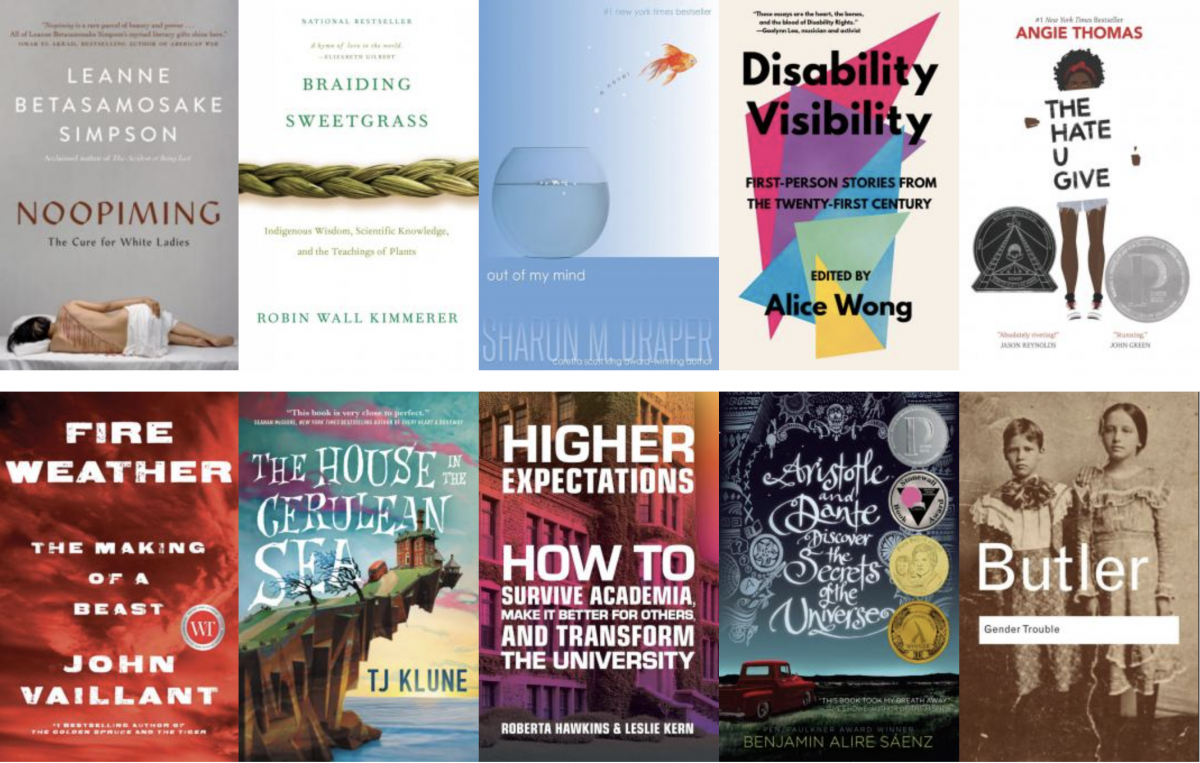 Covers of the books that are mentioned in this blog post.