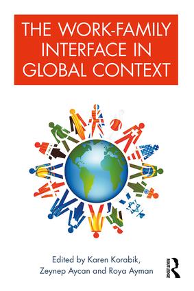  Book cover of the book, The Work-Family Interface in Global Context. The Cover is an image of diverse people holding hands around the globe